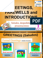 Greetings-Farewells and Introductions Ga