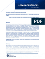 ¿A Qué Nos Referimos Cuando Hablamos Del Producto Bruto Interno (PBI) ?