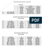 Jadwal Ibadah Dan Pelayanan Bulan Juli - Agustus 2023