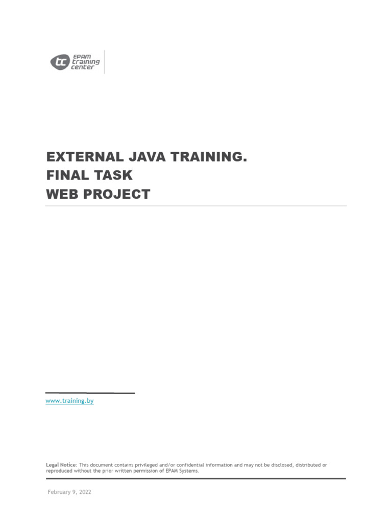 Java ET Tasks.2022 For FinalProject | PDF