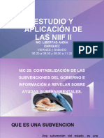 Estudio Y Aplicación de Las Niif Ii: Mg. Libertad Andía Enriquez