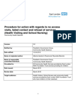 Procedure For Action With Regards To No Access Failed Contact and Refusal of Services 3.0