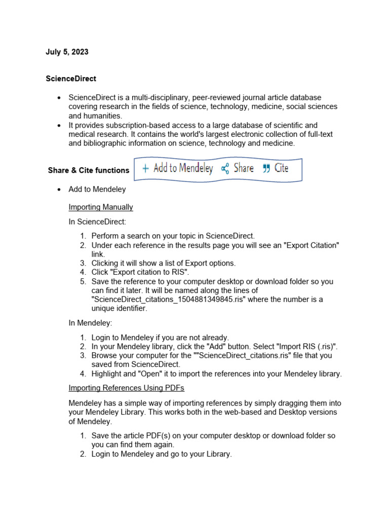 ScienceDirect Report PDF Citation World Wide 