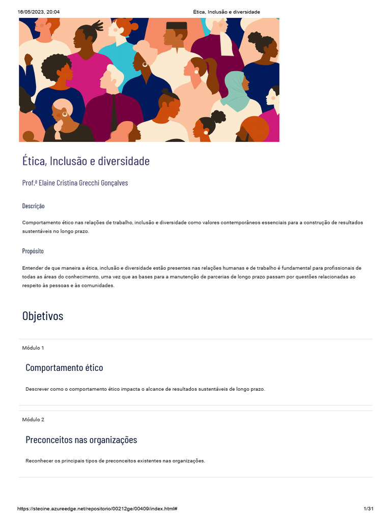 Ética e Diversidade nas Organizações | PDF | Moralidade | Governança