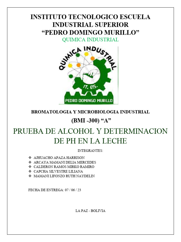 Classification Of Alcohol Lab Report