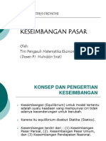 Keseimbangan Pasar