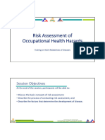 Risk Assessment of OH Hazards