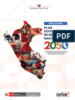 INDICADORES - Perú - Plan Estratégico de Desarrollo Nacional Al 2050