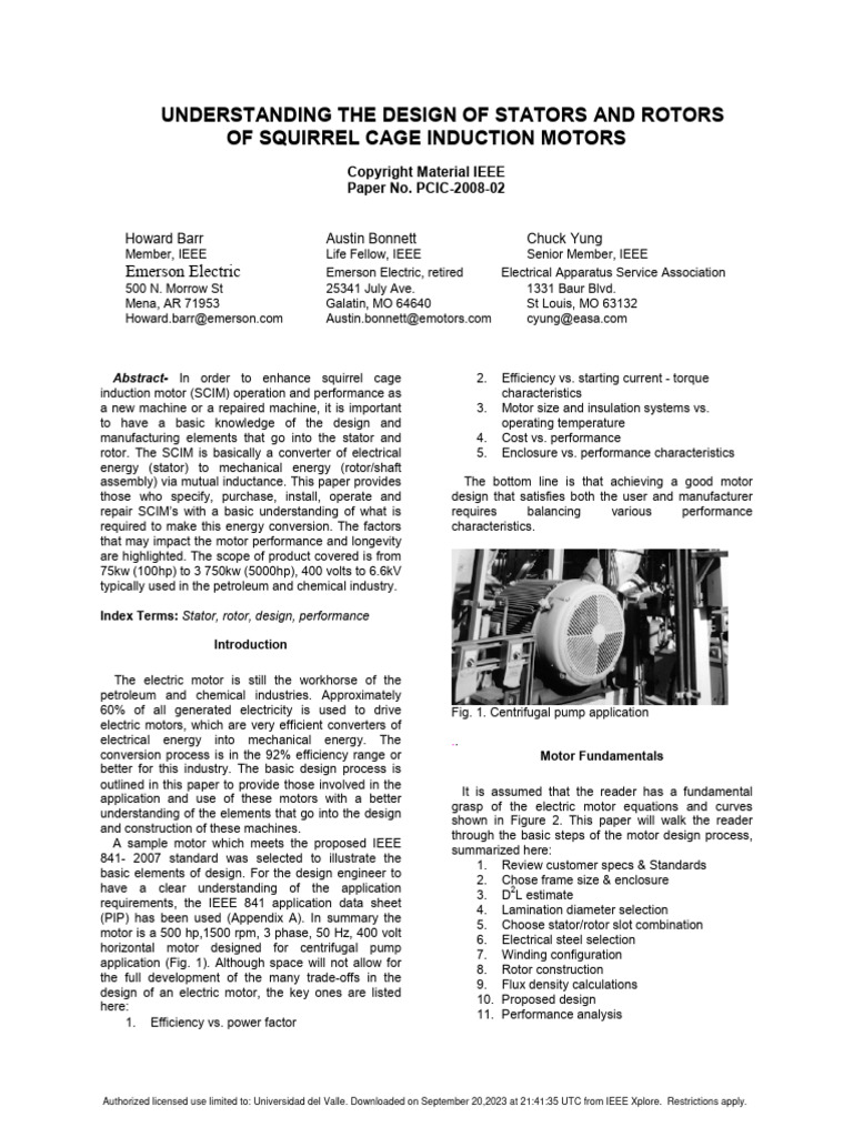 1Understanding The Design of Stators and Rotors of Squirrel Cage