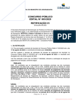 Prorrogacao Das Inscricoes Edital de Abertura N 003 2023