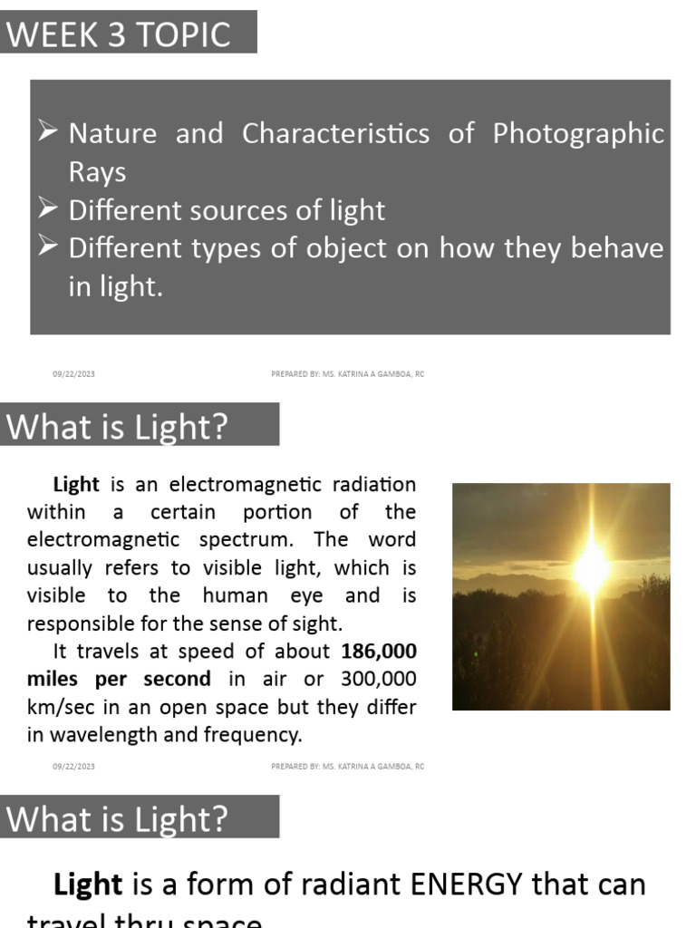 Four Photographic Rays Explained | PDF | Light | Electromagnetic Radiation