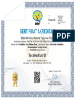 Sertifikat Akreditasi PGSD