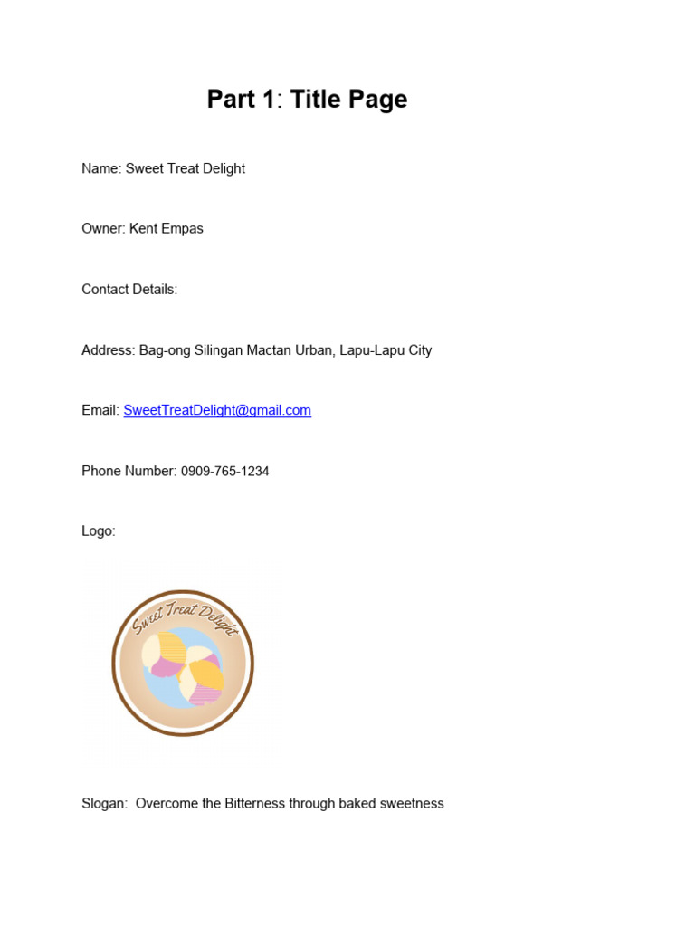 Buss Plan1 PDF Brand Marketing