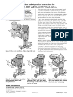 Installation and Operation Instructions For No. 08655-0007 and 08655-0017 Check Valves