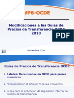 Chile Modificaciones Guías Precios Transferencia OCDE