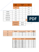 Diagrama Gantt Excel