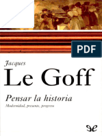 Pensar la historia - Jacques Le Goff