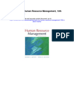 Test Bank For Human Resource Management 13th Edition Mathis