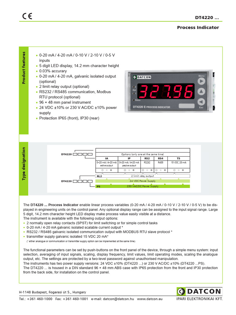 DT4220 en | PDF