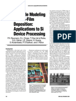 Multiscale Modeling of Thin-Film Deposition: Applications To Si Device Processing