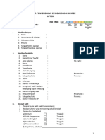 Form DIF-1 - Formulir Penyelidikan Epidemiologi Difteri