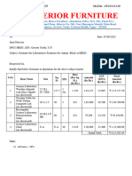 Estimate of M S Interior Estimate For AB Labs Furniture Last Updated On 7th Aug 23