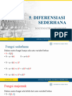 Diferensiasi Sederhana: Matematika Ekonomi