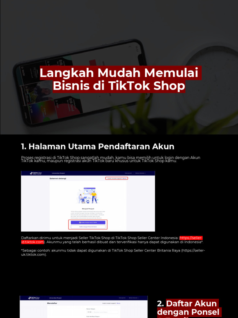 Memulai Bisnis di TikTok Shop | PDF | Bisnis