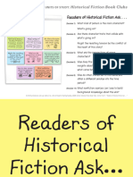Anchor Chart - Readers of Historical Fiction Ask...