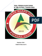 Proposal Pengajuan Dana Bantuan Tim Futsal Tahun 2022