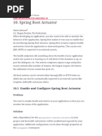 Spring Boot Actuator Spring Boot 2 Recipes A Problem-Solution Approach