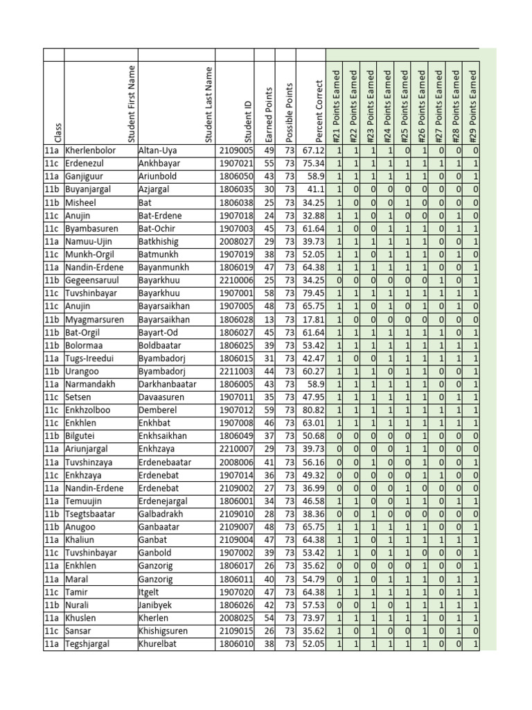 Student Performance Report Summary | PDF