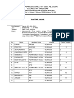 Daftar Hadir