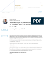 "Alternative Payee" Vs "Alternative Payee in Document" Vs "Permitted Payees", How Are They Different - SAP Blogs