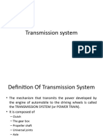 Chapter 6.1 Transmission System Clutch