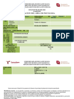 Planeacion Del Area de Psicologia