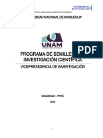 Programa de Semillero de Inv. Cientifica