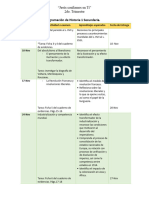 Programación de Historia 1,2,3 Secundaria 2do Trimestre