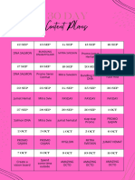 Pink Abstract 30 Days Self Care Challenges Planner