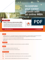 Manipal University MBA brochure