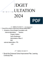 Guide For Budget Consultation 2024