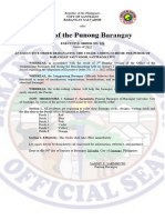 Executive Order No. 024 S. 2022 - DESIGNATING THE COLOR-CODING SCHEME PER PUROK