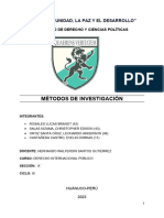 Trabajo Internacional Publico METODOS de INVESTIGACION