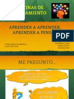 Rutinas de Pensamiento. Aprender A Aprender Aprender A Pensar