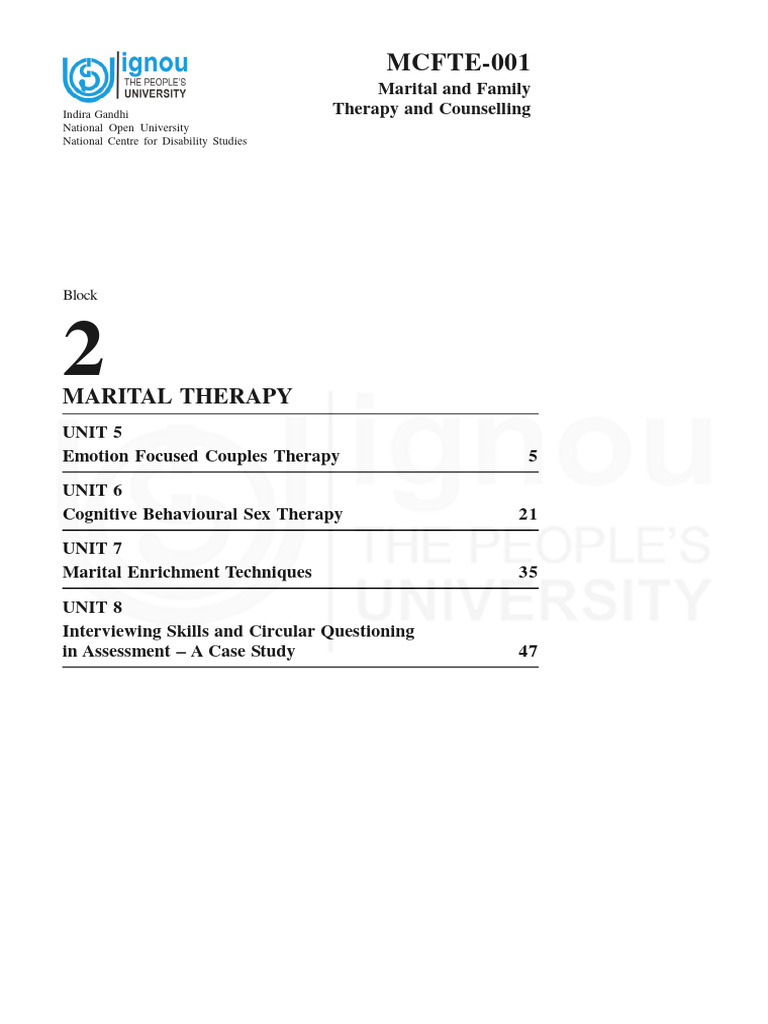 What Is Marital Therapy