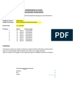 Compromiso de Pago Facilidades Financieras: Código de Alumno: Nombre de Alumno: Deuda Total: #Abono Monto Fecha de Pago