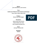 Análisis de La Política de Libre Comercio de Nicaragua