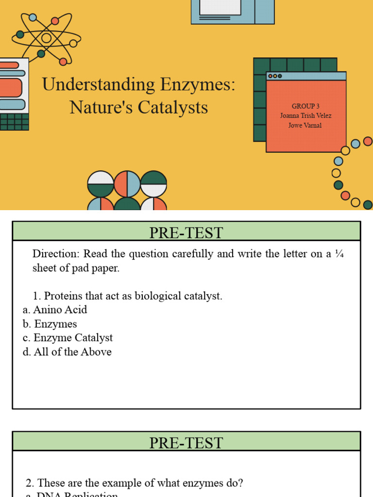 Reporter 3 - Enzymes | PDF | Enzyme | Active Site
