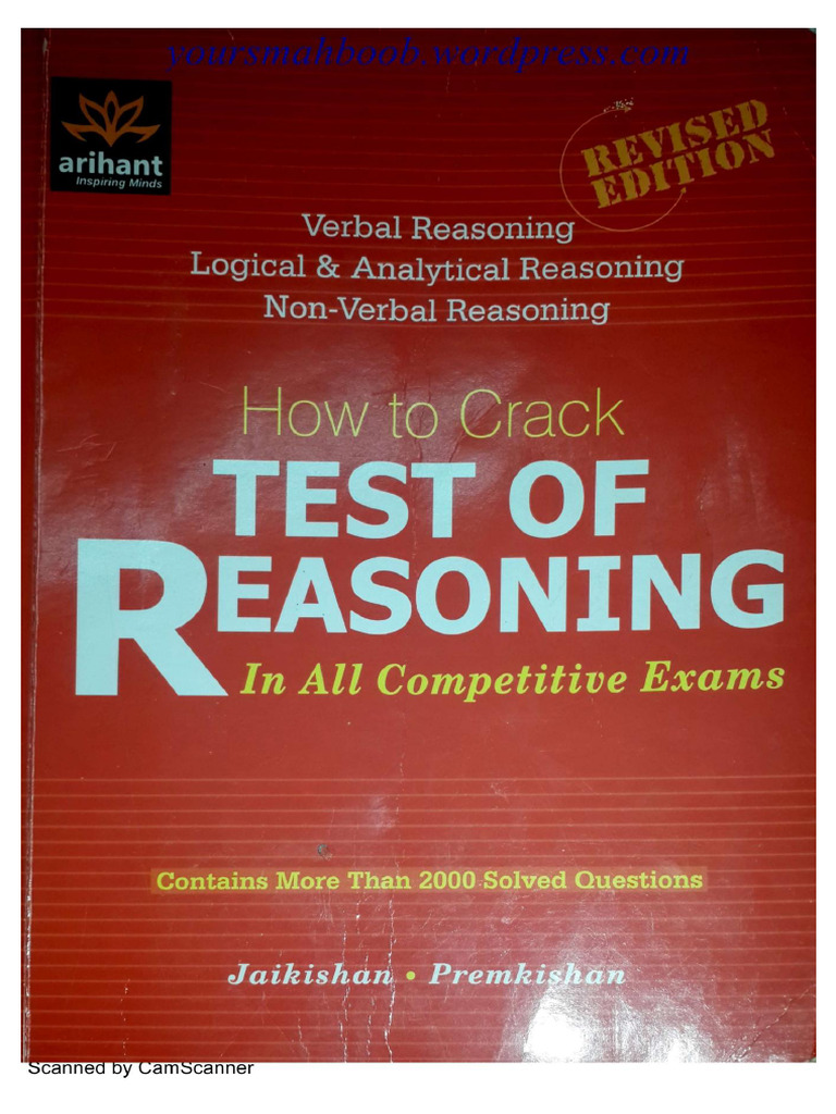 Arihant Reasoning Book PDF