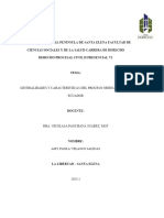 Generalidades y Características Del Proceso Ordinario en El Ecuador